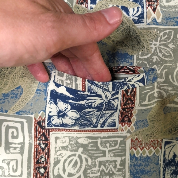 VTG Royal Creations Hawaiian Shirt Made in Hawaii Neutral Turtles 100% Cotton M - Picture 4 of 7